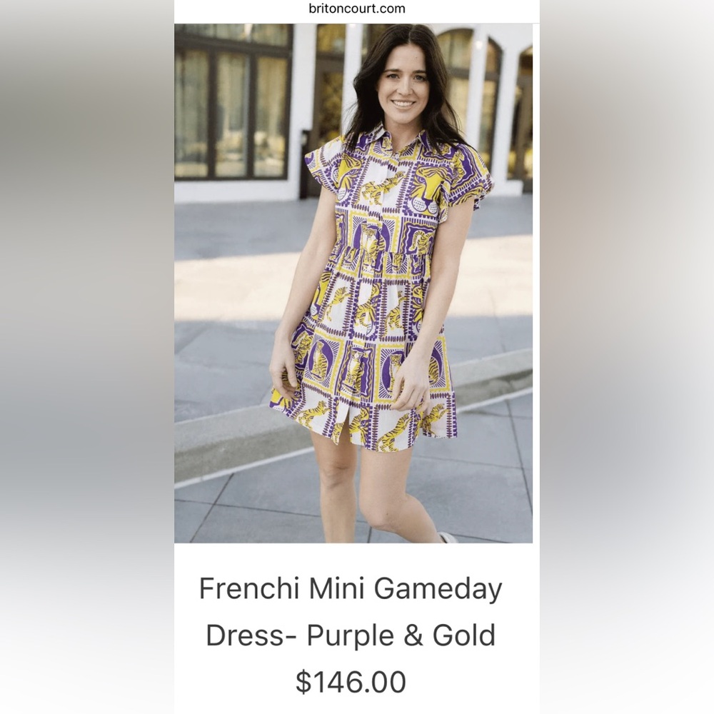 Briton Court Tiger Dress LSU Gameday Spirit